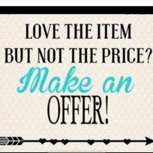 Love the item but not the price? Make an offer!